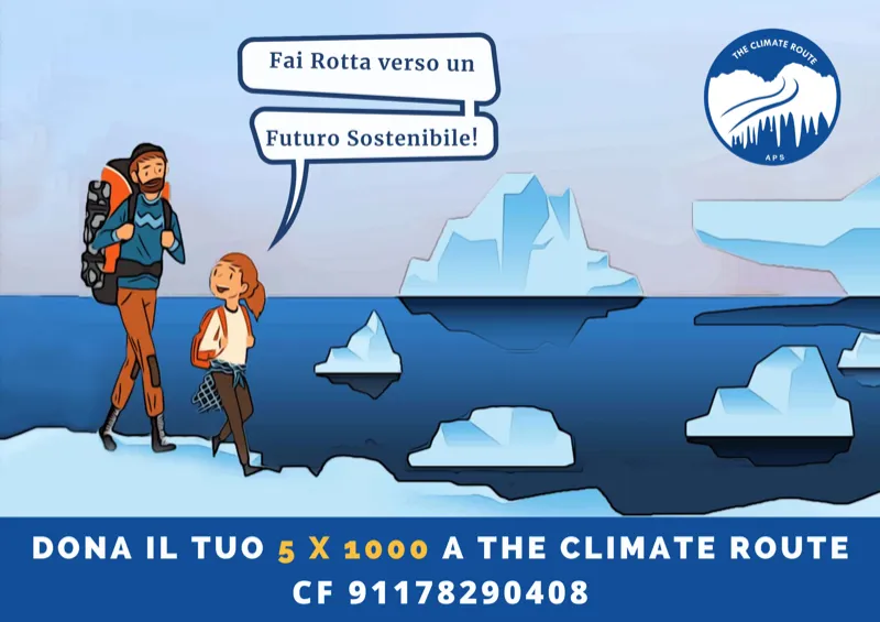 Seconda illustrazione della campagna 5x1000 di The Climate Route