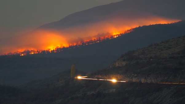 Foreste in fiamme dopo il conflitto in Azerbaijan