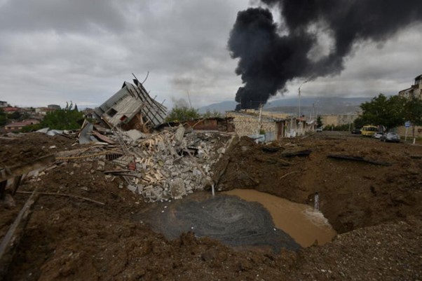 distruzione in Nagorno-Karabakh